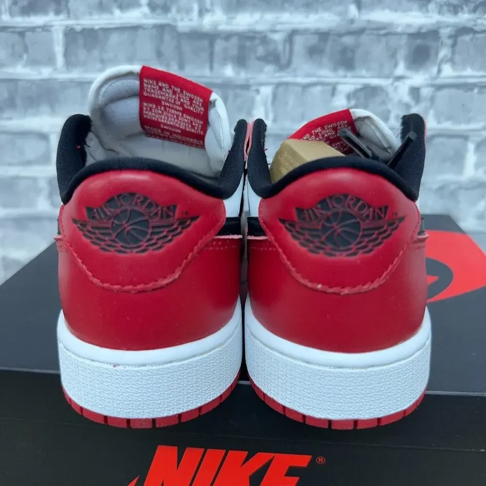 Nike Air Jordan AJ 1 Retro Low OG Chicago Black Red HQ6999-600 GS Youth Size 4Y